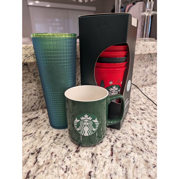 Starbucks Lot Package of 6 Hot Cups, 1 Cup and 1 Mug NWOT - Picture 1 of 5